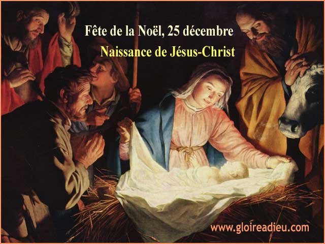origine Fête de la Noël, 25 décembre naissance du christ