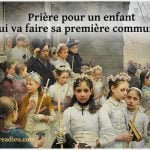 priere enfant premiere communion