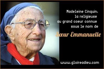 Madeleine Cinquin, la religieuse au grand coeur connue comme Sœur Emmanuelle