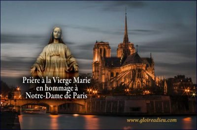 Prière à la Vierge Marie en hommage à Notre-Dame de Paris