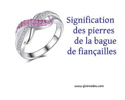 Signification des pierres précieuses de la bague de fiançailles
