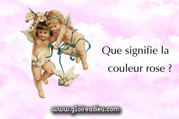 Symbolisme de la couleur rose