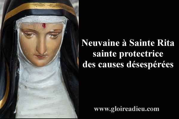 Neuvaine à Sainte Rita pour obtenir son aide dans les causes désespérées