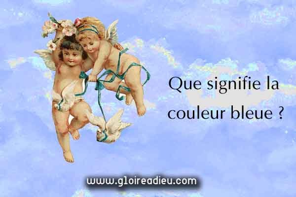 Signification de la couleur bleue