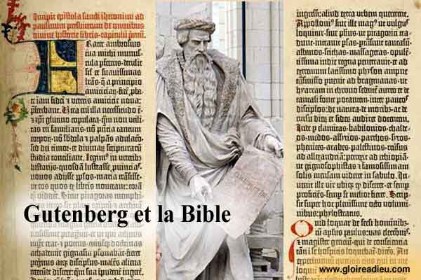 Qui était Gutenberg premier imprimeur de la Bible?