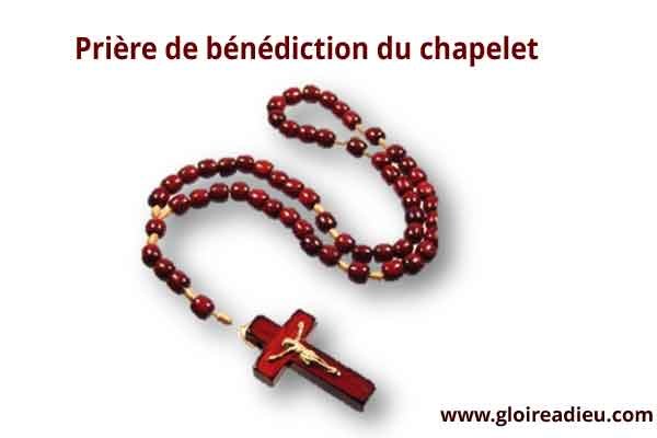 Prière de bénédiction du chapelet