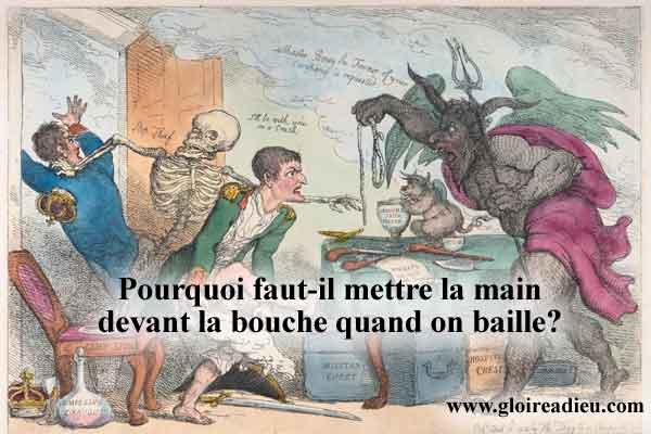 Pourquoi faut-il mettre la main devant la bouche quand on baille?