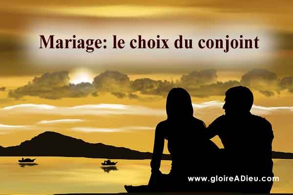 Mariage: le choix du conjoint