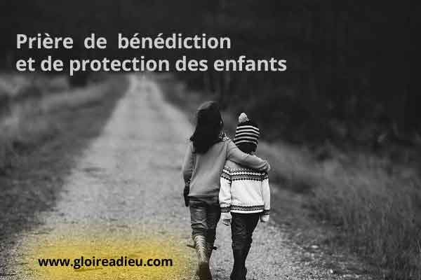 Prière  de  bénédiction et de protection des enfants