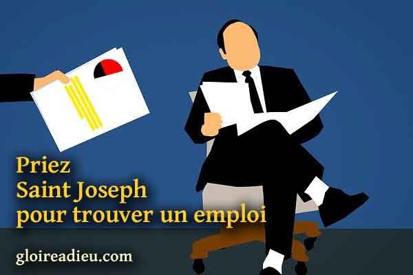 Priez Saint Joseph pour trouver un emploi