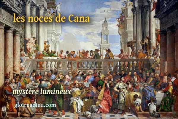 2. – mystère lumineux : les noces de Cana