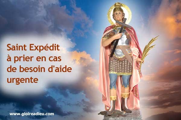 Saint Expédit à prier en cas de besoin d'aide urgente