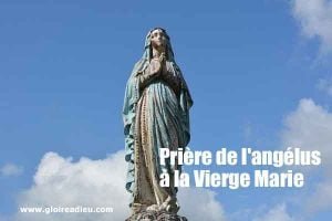 Prière de l’angélus à la Vierge Marie