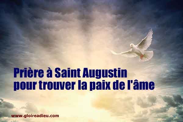 Prière à Saint Augustin pour trouver la paix de l’âme – GloireADieu.com