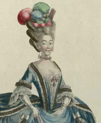 coiffure plume paon