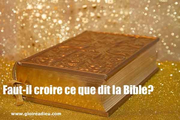 croire la bible
