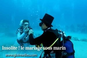 Insolite ! le mariage sous marin