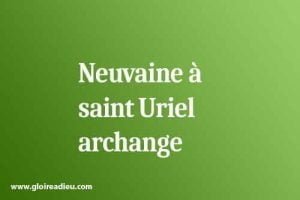 Neuvaine à saint Uriel archange