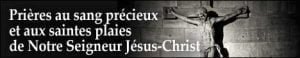 Prière du chapelet du précieux sang de Jesus Christ – video