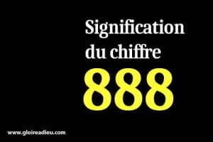 Signification du chiffre 888