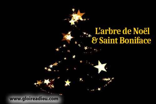 Saint Boniface et l'arbre de Noël