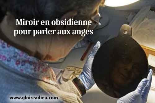  miroir en obsidienne pour parler aux anges