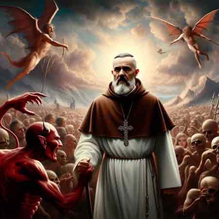 Combats de Padre Pio contre Satan le démon