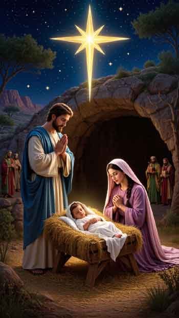 Belle prière d&rsquo;espoir qu&rsquo;apporte la naissance de Jésus à Noël