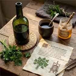 Le vin de persil, recette d&rsquo;Hildegarde de Bingen