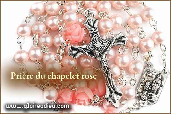 Grande prière du chapelet rose pour combattre le démon
