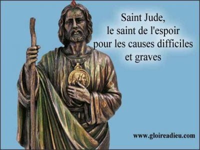 St Jude, le saint de l’espoir à prier pour les causes difficiles et graves